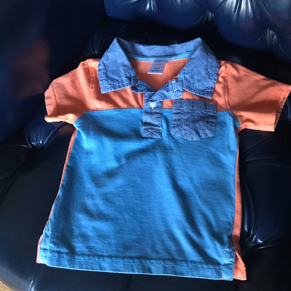 Gymboree Rock the Waves Chambray Color block Polo - Picture 5 of 5
